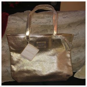Gold Michael Kors Tote Bag